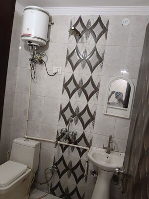 Bathroom in 1 BHK Builder Floor at Khirki Extension – for Rent