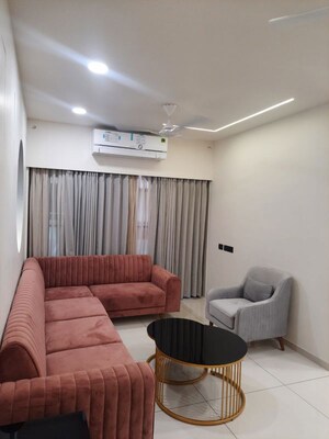 Living Room in 3 BHK Apartment at Deep Indraprasth, Satellite – for Rent