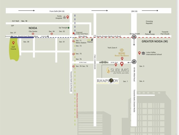 Master Plan, crc-sublimis 2 Bedroom 1170 Sq.Ft. Apartment In Sector 1 Greater Noida Greater Noida 10696868