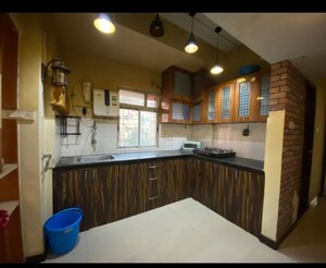 Kitchen in 3 BHK Apartment at Bengal Shelter Akankha, Rajarhat – for Rent