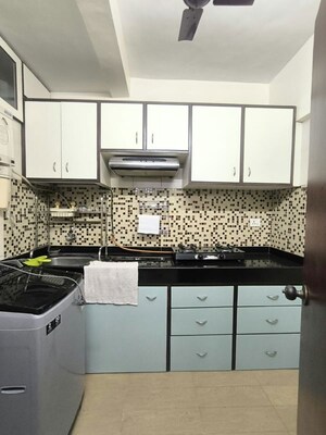 Kitchen in 1 RK Apartment at Rajendra Vihar CHS, Malad West – for Rent