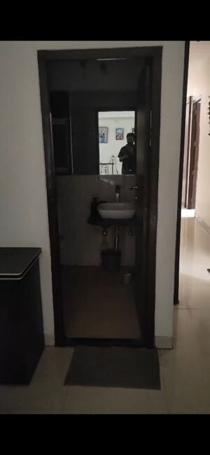 Bathroom in 3 BHK Apartment at Omkar Veda Exclusive, Parel – for Rent
