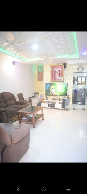 Living Room in 4 BHK Villa at Sun Orbit, Bodakdev – for Rent