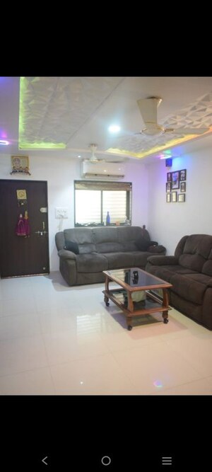 Living Room in 4 BHK Villa at Sun Orbit, Bodakdev – for Rent