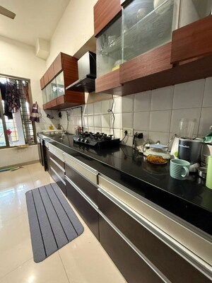 Kitchen in 3 BHK Apartment at Gurukrupa Marina Enclave, Malad West – for Rent