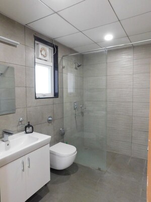 Bathroom in 3 BHK Apartment at Jayabheri The Summit, Narsingi – for Rent