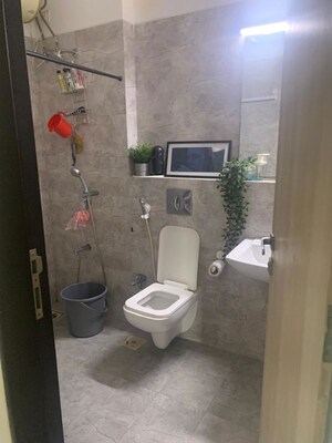 Bathroom in 3 BHK Apartment at Kanakia Levels, Malad East – for Rent