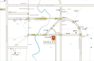 3 BHK Apartment – Map Location View at CRC Maesta, Sector 1 Greater Noida - for Sale