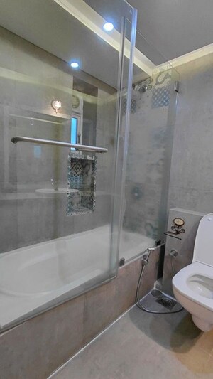 Bathroom in 2 BHK Apartment at Dhaval Ganga, Bandra West – for Rent