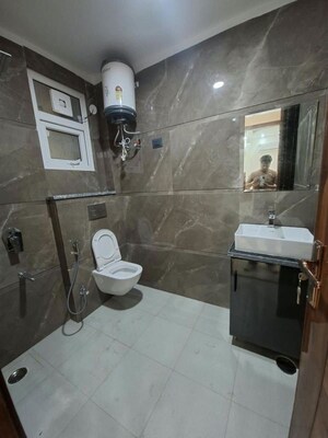 Bathroom in 3 BHK Builder Floor at Chattarpur – for Sale