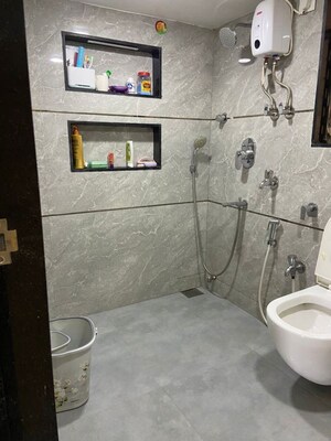 Bathroom in 2 BHK Apartment at Laxmi Paradise, Mira Road – for Rent