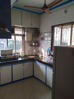 Kitchen in 1 RK Apartment at Adarsh Nagar CHS Worli, Worli – for Rent