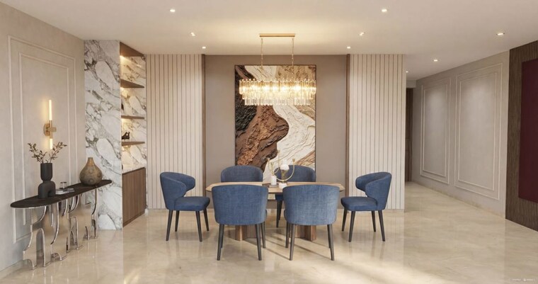 Living Room, bombay-realty-three-icc 3 Bedroom 1283 Sq.Ft. Apartment In Wadala Mumbai 10697912