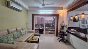 Living Room in 3 BHK Apartment at Ramky Towers, Gachibowli – for Rent