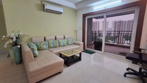 Living Room in 3 BHK Apartment at Ramky Towers, Gachibowli – for Rent