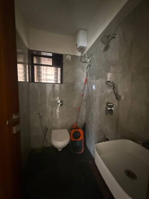 Bathroom in 3 BHK Apartment at Chaitanya Anand Lunkhod CHSL, Andheri West – for Rent