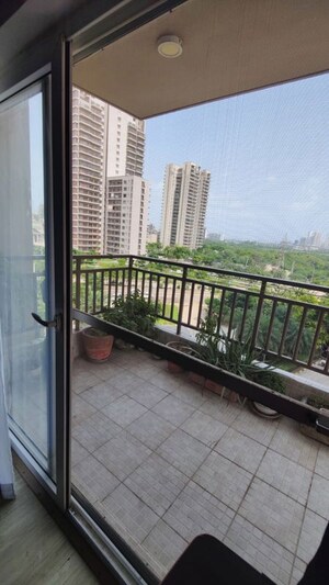 Balcony in 3.5 BHK Apartment at Adani M2K Oyster Grande, Sector 102 – for Rent