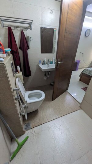 Bathroom in 3 BHK Apartment at Gowra Green Living, Manikonda – for Rent