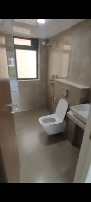 Bathroom in 3 BHK Apartment at Prachi CHS, Navpada – for Rent