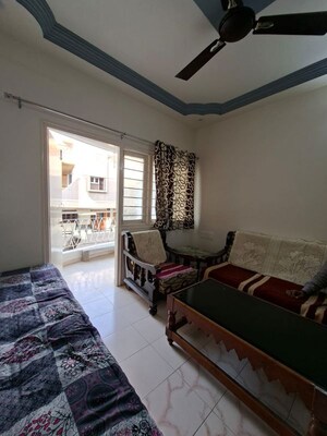 Living Room in 2 BHK Apartment at Gurukul – for Rent