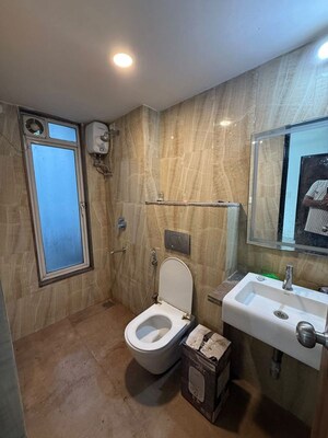 Bathroom in 2 BHK Apartment at Lodha Amara, Kolshet Road – for Rent