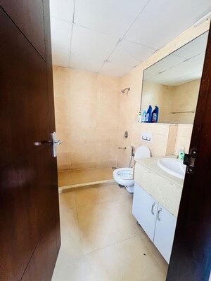 Bathroom in 3 BHK Apartment at Conscient Heritage One, Sector 62 – for Rent