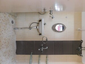 Bathroom in 3 BHK Apartment at Aishwaryam Greens Co-operative Housing Society, Wakad – for Rent