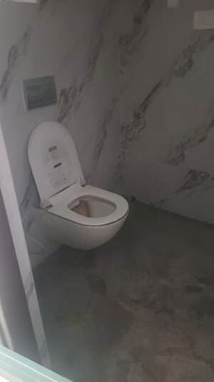 Bathroom in 3 BHK Apartment at Praneeth KKRs Pranav Jaitra, Hydernagar – for Rent