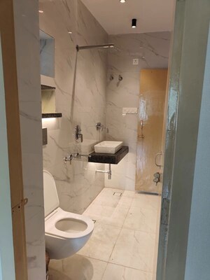 Bathroom in 2 BHK Builder Floor at Safdarjung Enclave – for Rent