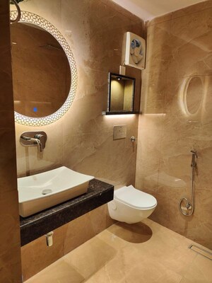 Bathroom in 2 BHK Builder Floor at Safdarjung Enclave – for Rent