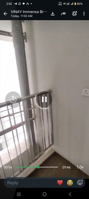 Staircase in 3 BHK Apartment at Kalpataru Immensa, Kolshet Road – for Rent