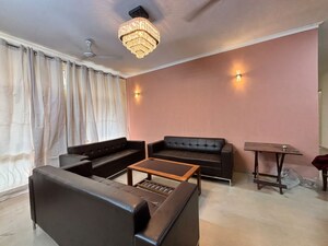 Living Room in 4 BHK Builder Floor at Sushant Lok Iii – for Rent