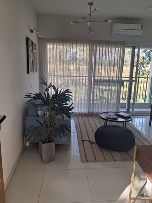 Living Room in 4 BHK Apartment at Godrej Splendour, Whitefield – for Sale