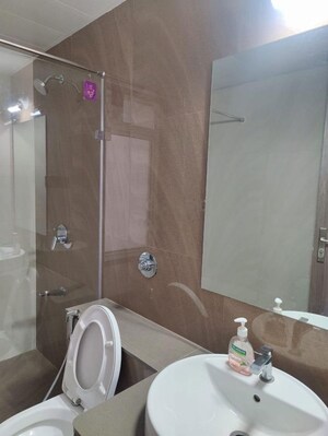 Bathroom in 3 BHK Apartment at Prestige Lakeside Habitat, Varthur – for Rent