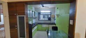 Kitchen in 3 BHK Apartment at Rohan Nilay, Aundh – for Rent