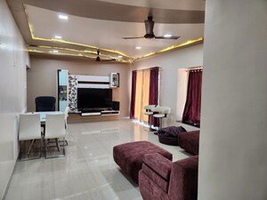 Living Room in 4 BHK Apartment at Landmark Garden, Kalyani Nagar – for Rent