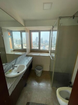 Bathroom in 4 BHK Apartment at DB Woods, Goregaon East – for Rent