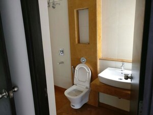 Bathroom in 1 BHK Apartment at Metropolis Rivera, Kasarvadavali – for Rent