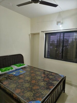 Bedroom in 3 BHK Apartment at Kasturba Housing Society, Vishrantwadi – for Rent