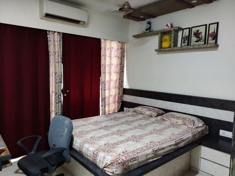 Bedroom, adhiraj-cypress 2.5 Bedroom 1000 Sq.Ft. Apartment In Kharghar Navi Mumbai 10698676