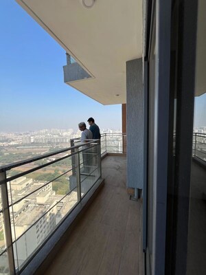Balcony in 3 BHK Apartment at Amanora Elivate Tower, Hadapsar – for Rent