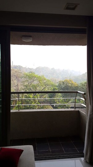 Balcony in 2.5 BHK Apartment at Oberoi Realty Splendor, Andheri East – for Rent
