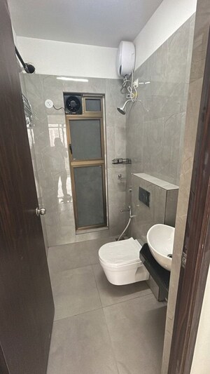 Bathroom in 1 BHK Apartment at Piramal Vaikunth, Balkum Pada – for Rent