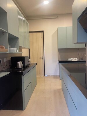 Kitchen in 3 BHK Apartment at Adani Ten BKC, Bandra East – for Sale