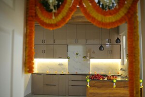 Kitchen in 3 BHK Apartment at Pothinamallayya Palem – for Sale