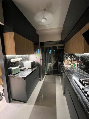 Kitchen in 2 BHK Apartment at Tharwani Heritage, Kharghar Sector 7 – for Rent