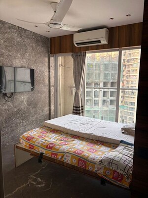 Bedroom in 2 BHK Apartment at Nisarg Hyde Park, Kharghar – for Rent