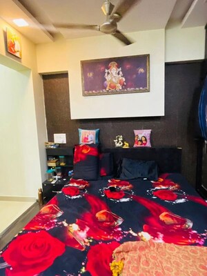 Bedroom in 3 BHK Apartment at Paradise Sai Mannat, Kharghar – for Rent