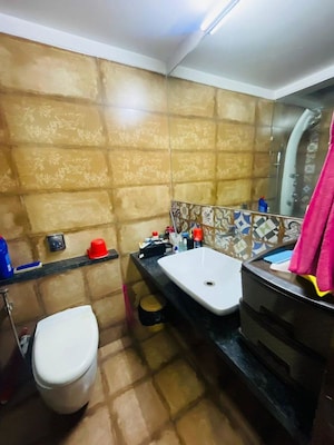 Bathroom in 3 BHK Apartment at Paradise Sai Mannat, Kharghar – for Rent
