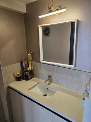 Bathroom in 3 BHK Apartment at NG Grand Plaza, Ghansoli – for Rent
